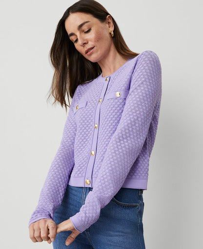 Pointelle Cardigan