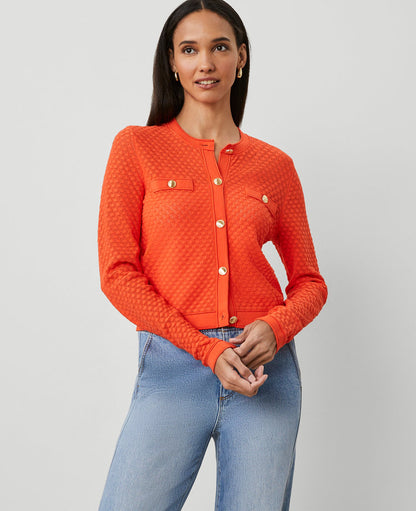 Pointelle Cardigan