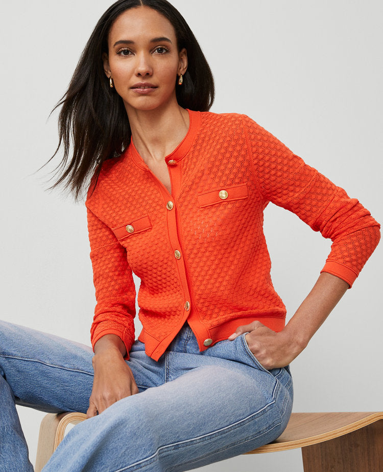 Pointelle Cardigan