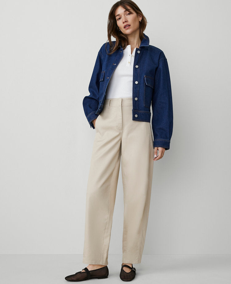 Weekend Collection Seamed Barrel Ankle Pant