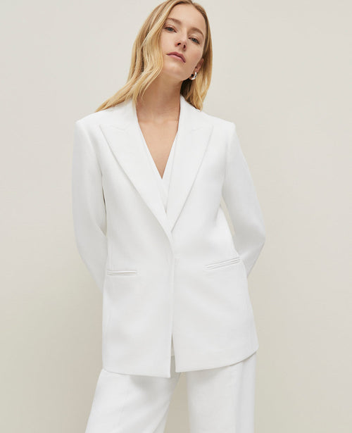 Crinkle Belted Blazer
