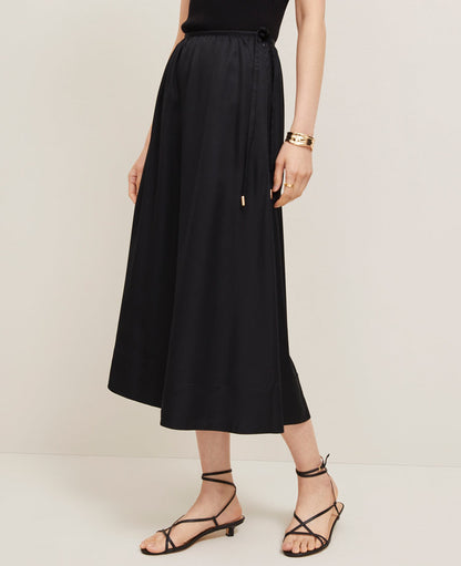 Side-Tie Midi Skirt