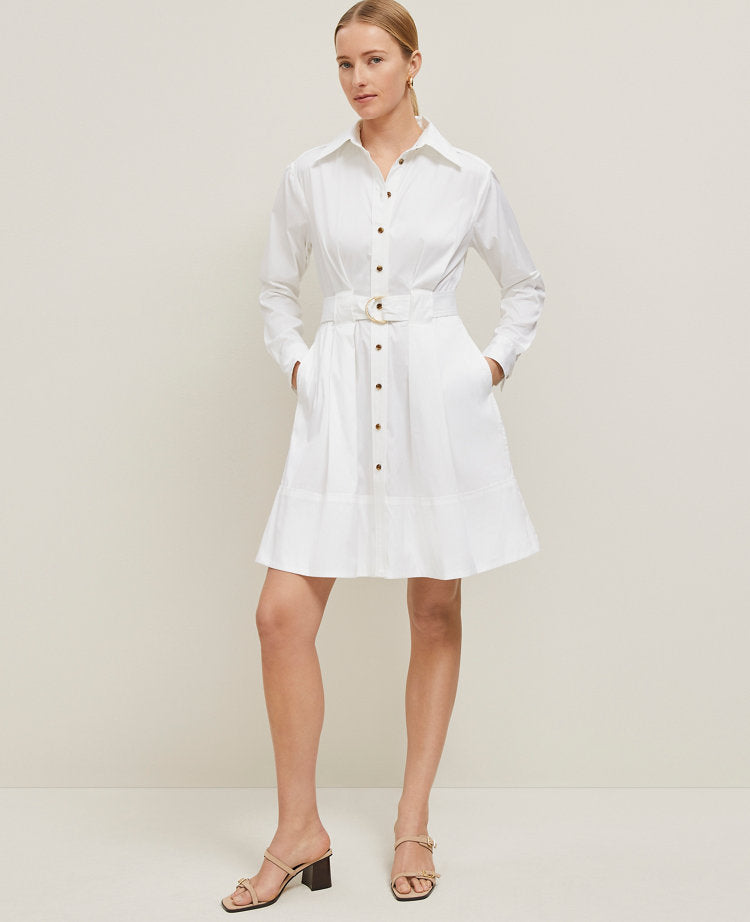 Flare Pocket Shirtdress