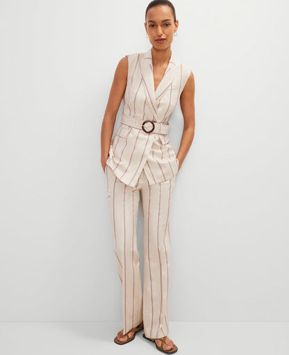 The Jayne Trouser Pant in Pinstripe