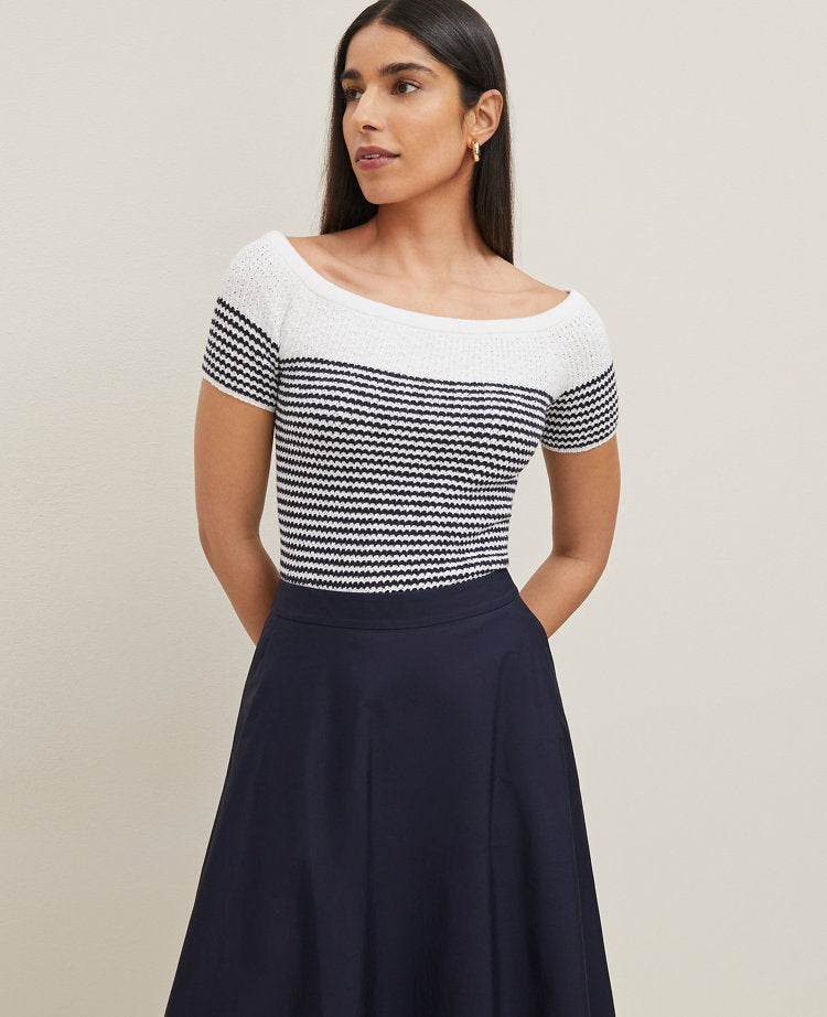 Textured Off-The-Shoulder Sweater