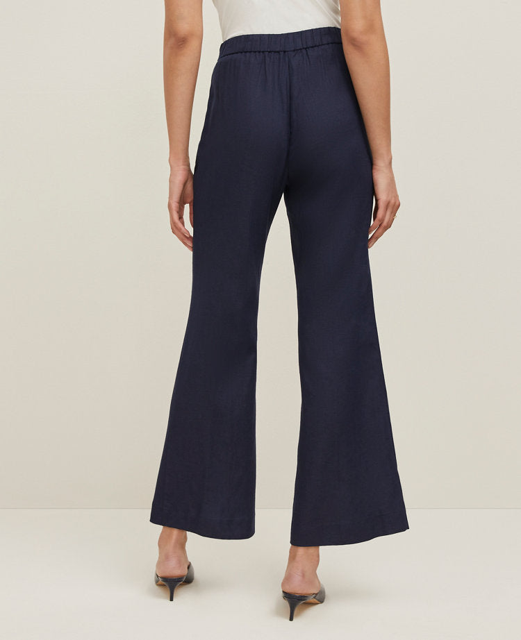 The Flare Ankle Pant in Linen Blend