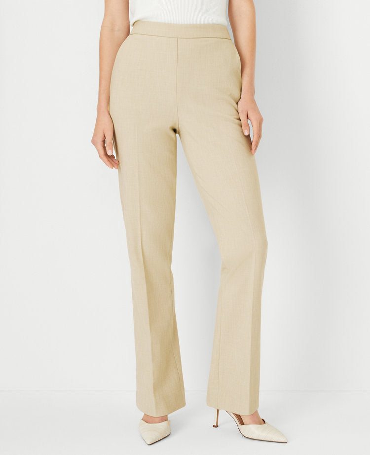 The Petite Side Zip Straight Pant in Bi-Stretch - Curvy Fit