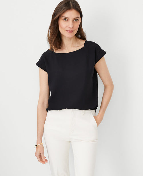 Petite Boatneck Top