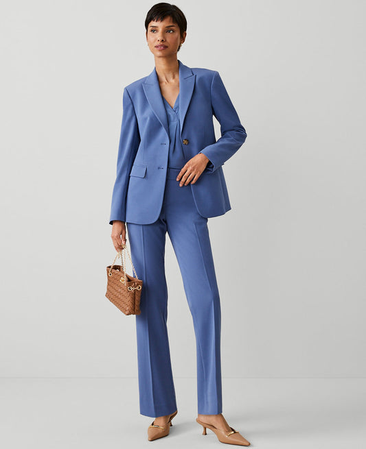 The Mid Rise Straight Pant in Seasonless Stretch