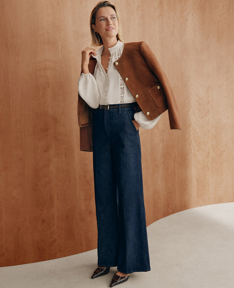 The Petite Denim Trouser