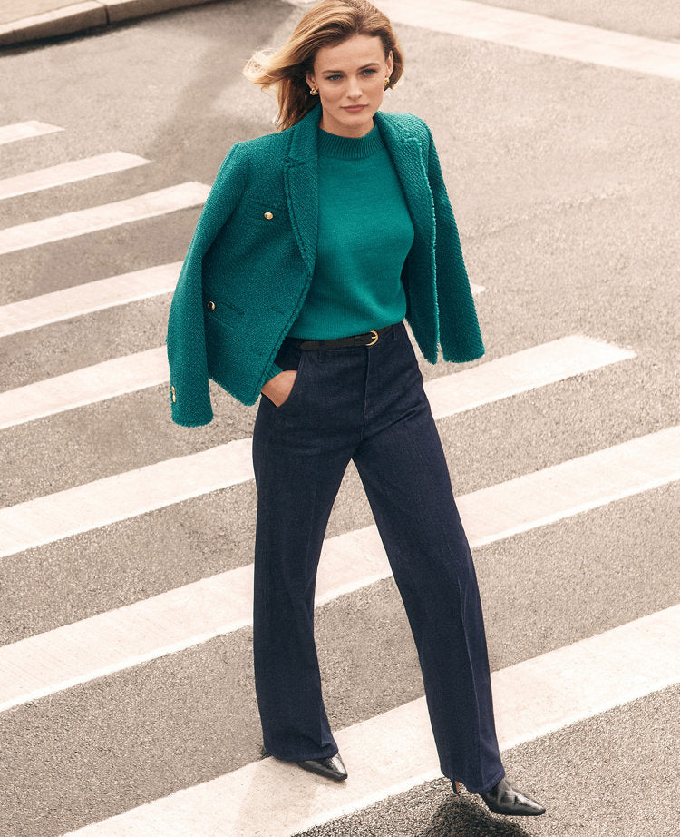 The Petite Denim Trouser