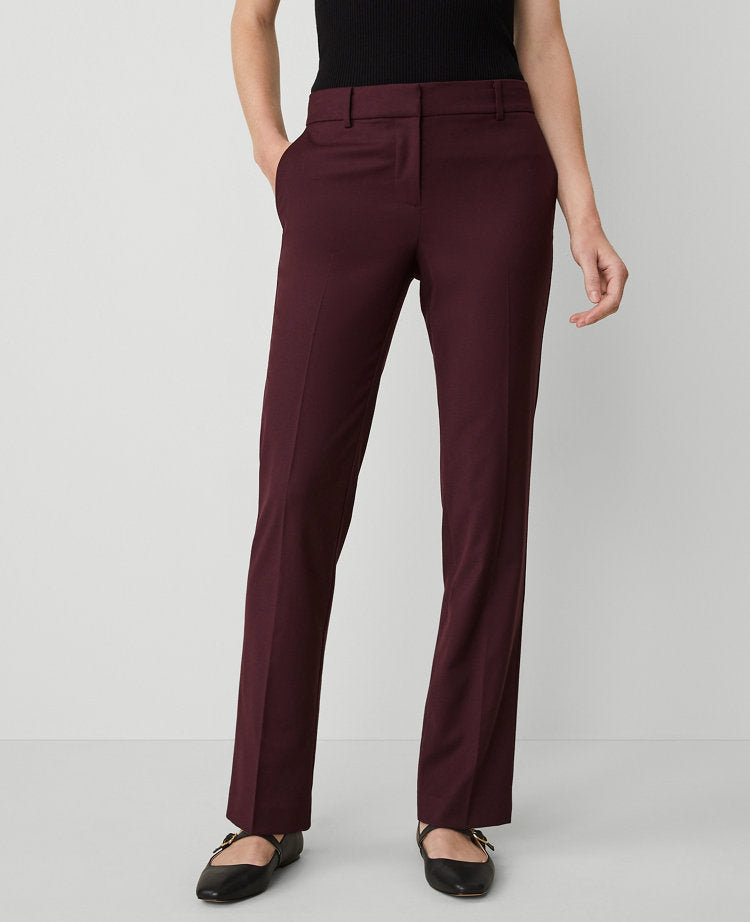 The Straight Pant in Wool Blend Stretch