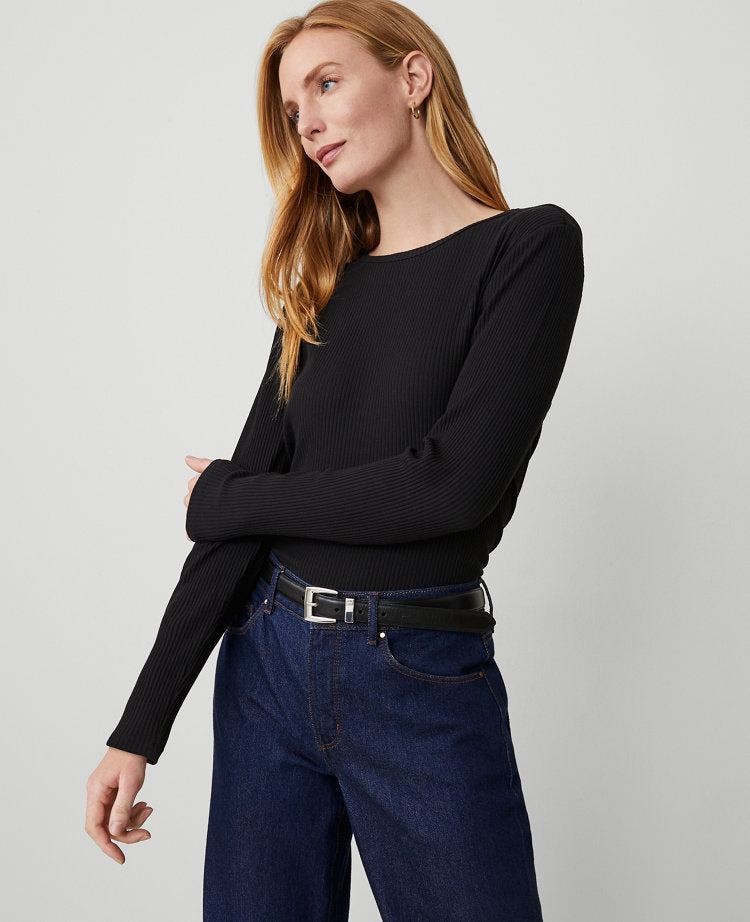 Weekend Collection Long Sleeve Crew Neck Top