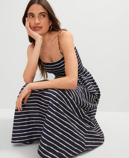 Weekend Collection Striped Flare Dress