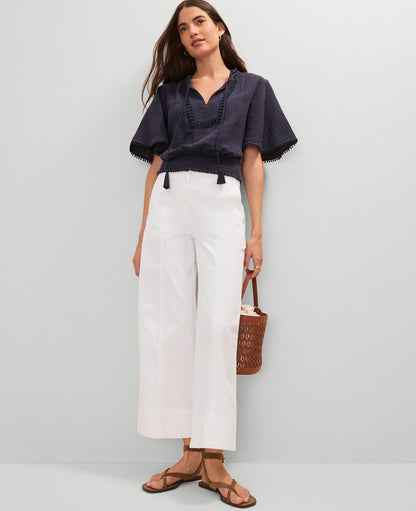 Weekend Collection Wide-Leg Ankle Pant