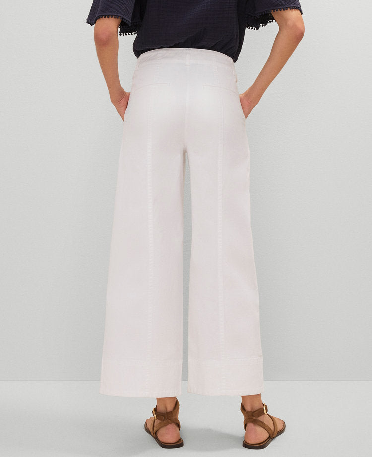 Weekend Collection Wide-Leg Ankle Pant