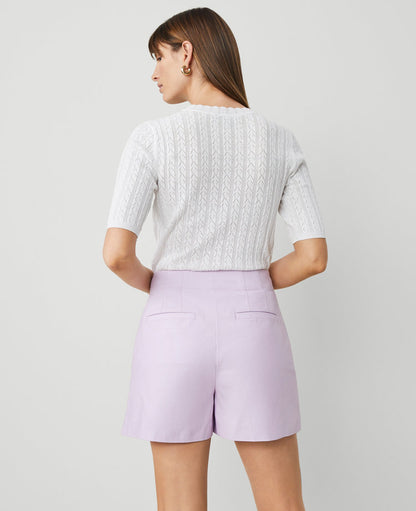 The Pleated Short in Sateen