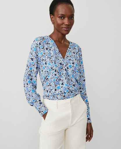 Petite Floral Mixed Media Top