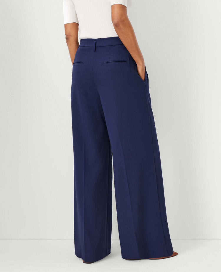 The Petite Pleated Wide-Leg Pant