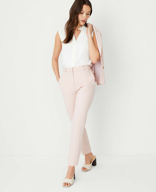 The Petite High Rise Everyday Ankle Pant in Stretch Cotton