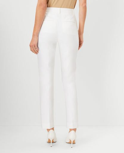 The Petite High Rise Everyday Ankle Pant in Stretch Cotton - Curvy Fit