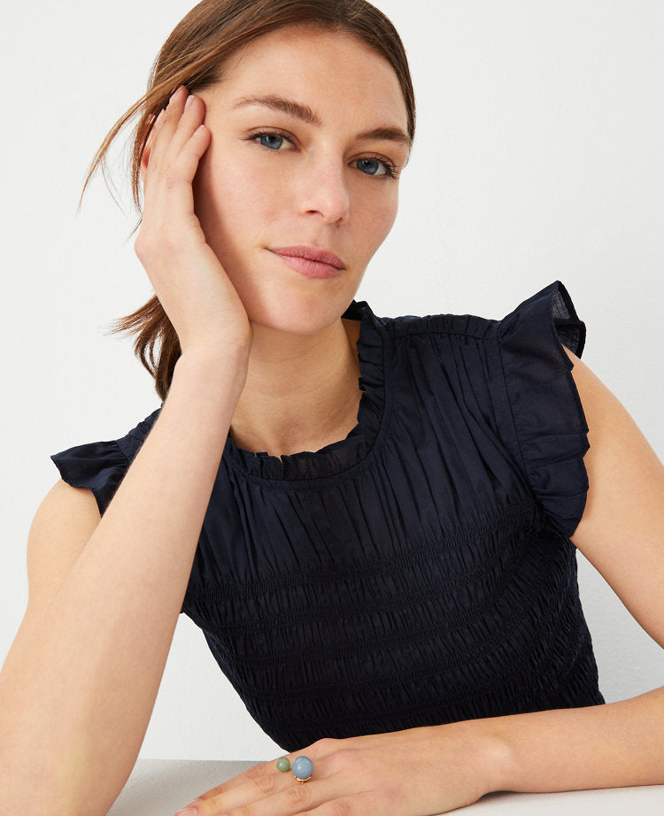 Smocked Ruffled Top