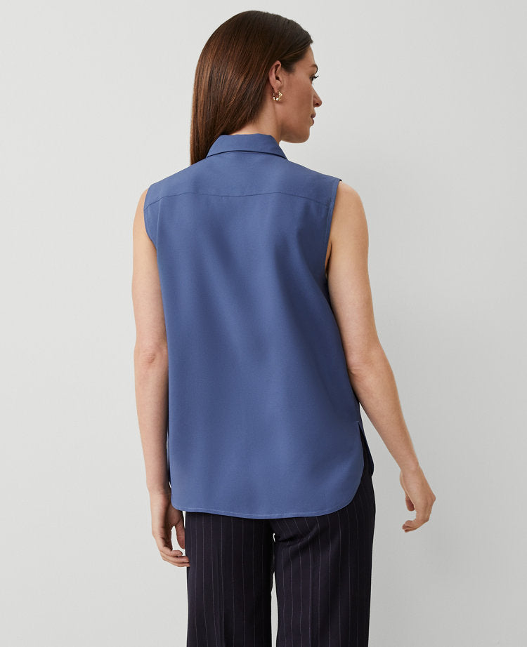 Shirred Sleeveless Shirt