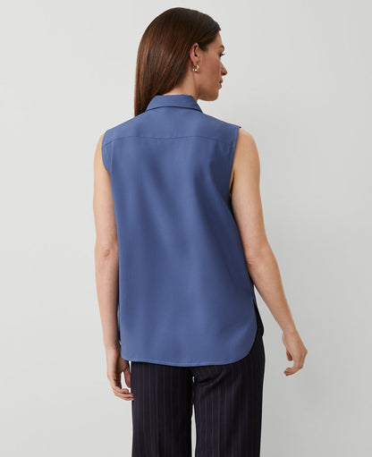 Shirred Sleeveless Shirt
