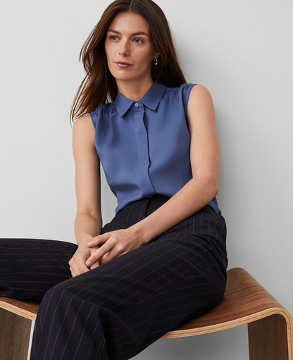 Shirred Sleeveless Shirt