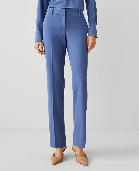 The Petite Mid Rise Straight Pant in Seasonless Stretch - Curvy Fit