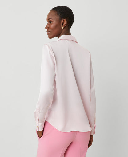 Petite Satin Essential Shirt
