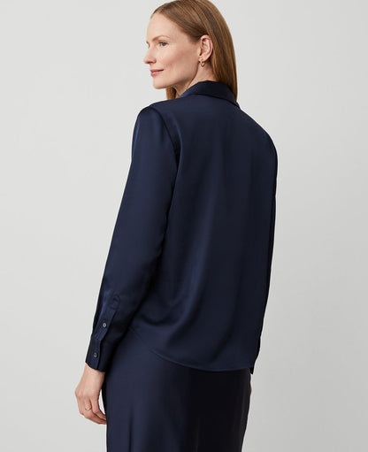 Petite Satin Essential Shirt