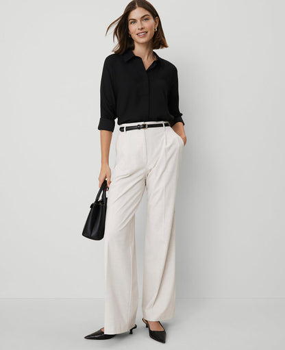 Petite Satin Essential Shirt