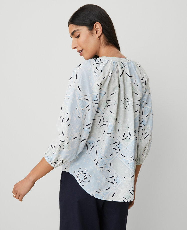 Weekend Collection Paisley Raglan Popover