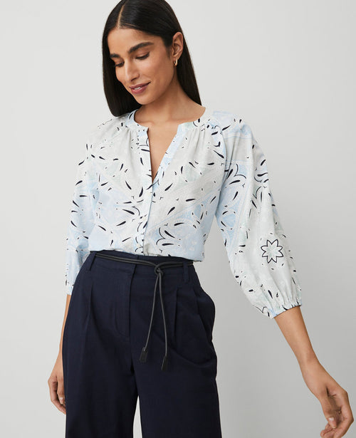 Weekend Collection Paisley Raglan Popover