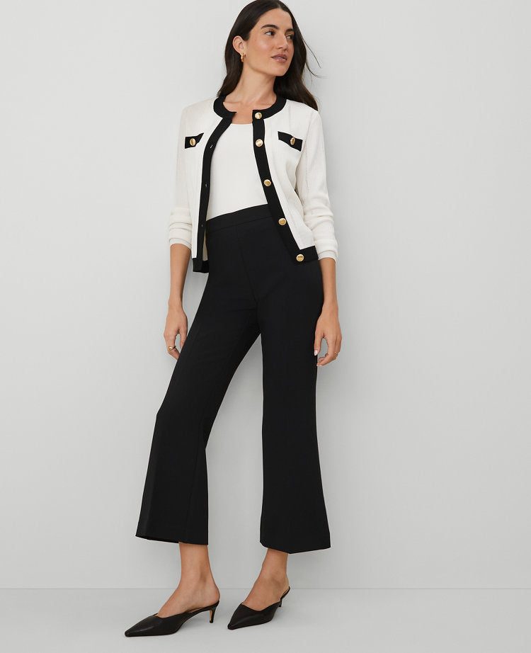 Contrast Trim Cardigan