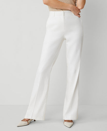 The Trouser Pant in Herringbone Linen Blend