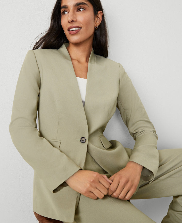 The Collarless Blazer