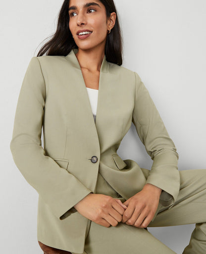 The Collarless Blazer