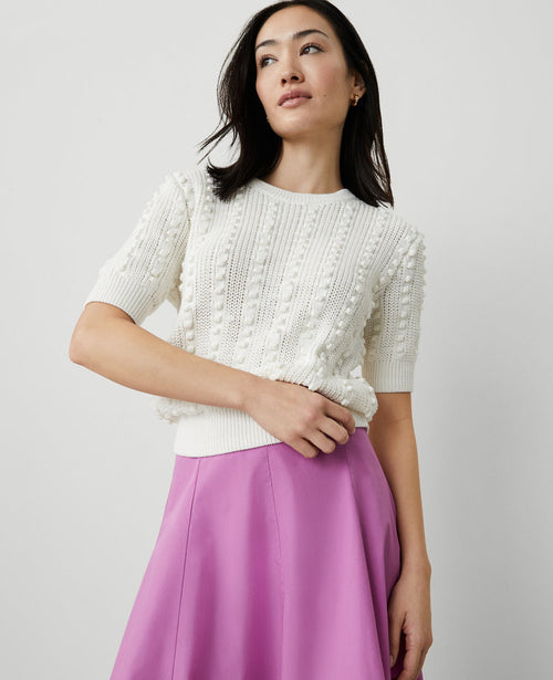 Popcorn Stitch Sweater Tee