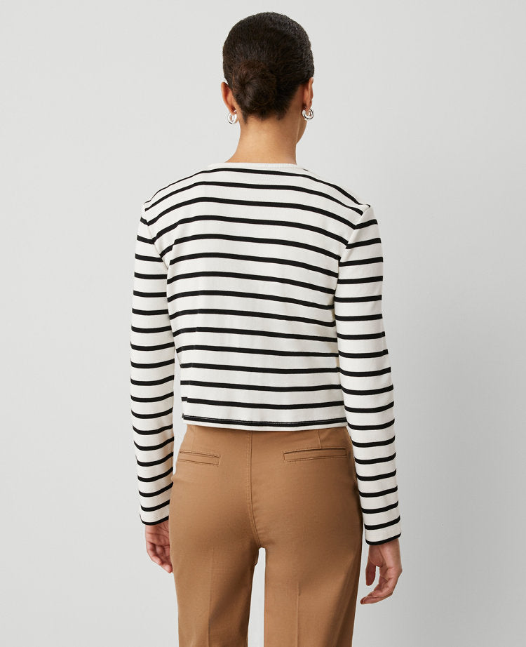 Weekend Collection Striped Knit Jacket