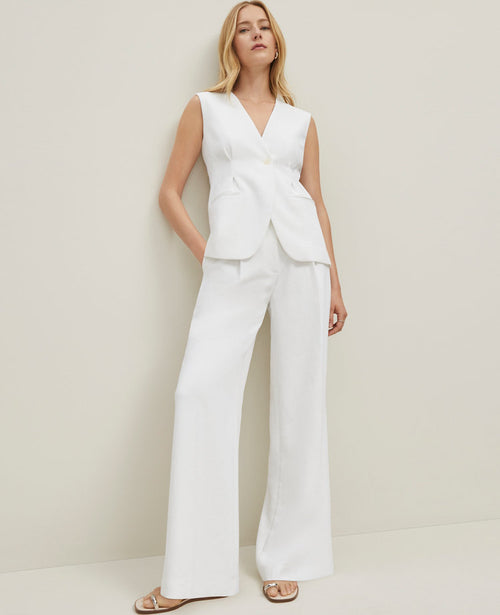 The Wide-Leg Pant in Crinkle Crepe