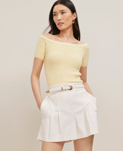 Textured Off-The-Shoulder Sweater