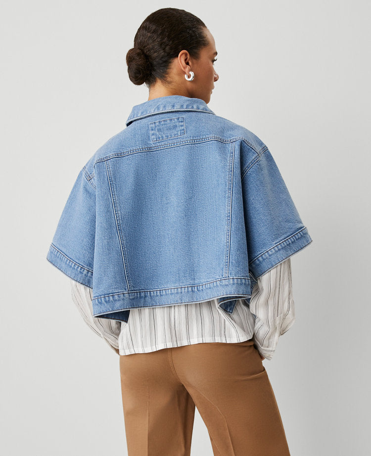 Weekend Collection Denim Poncho