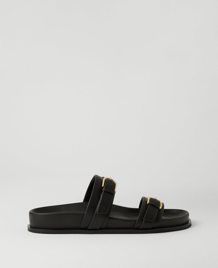 Weekend Collection Buckle Leather Sandals