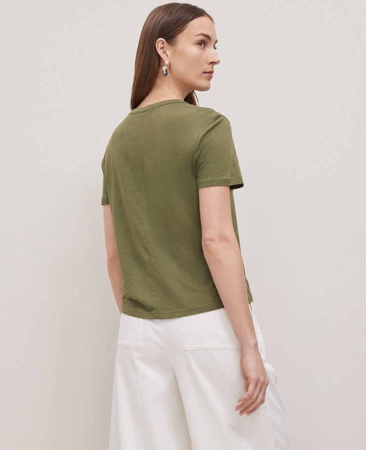 Weekend Collection Linen Blend Tee