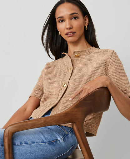 Textured Sweater Jacket