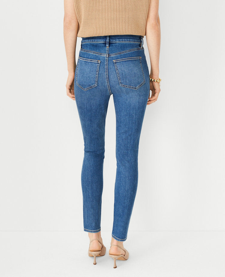 High Rise Skinny Jeans in Classic Indigo Wash - Curvy Fit