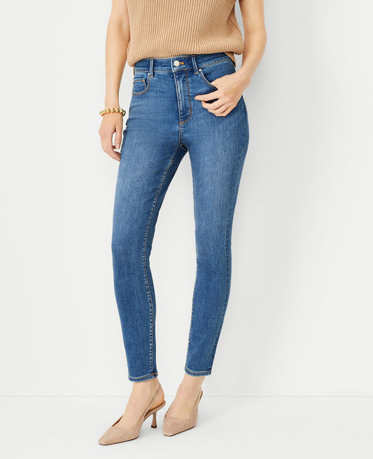 Petite High Rise Skinny Jeans in Classic Indigo Wash