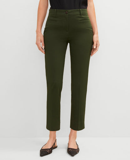 The Petite Cotton Crop Pant - Curvy Fit
